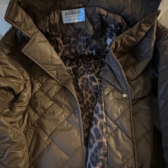 QUILTED LIGHWEIGHT FULL LENGTH COAT - Picture 4 of 5